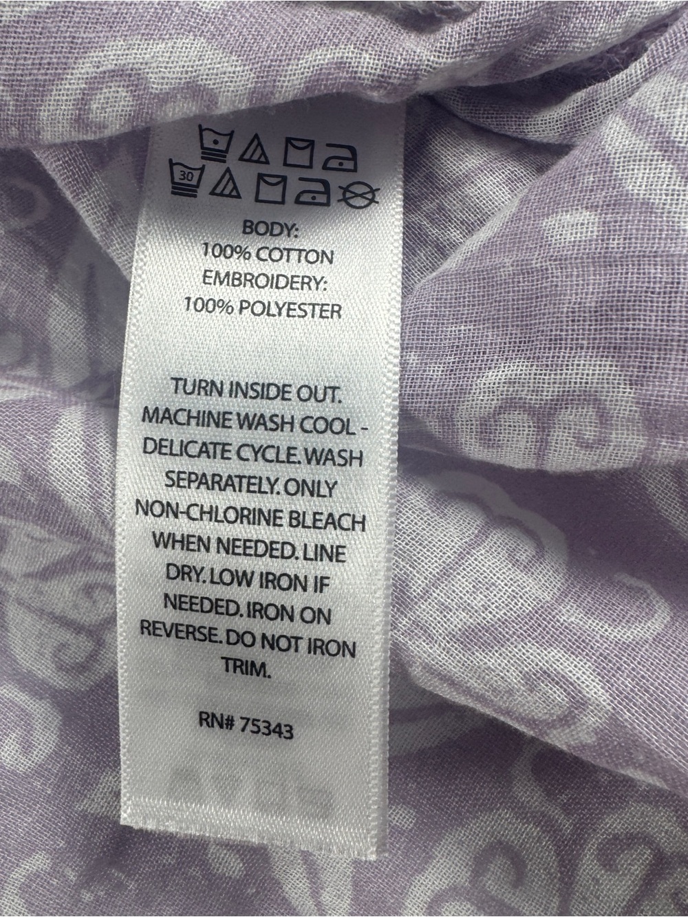 NWT Sigrid Olsen Women XL Tunic Blouse Matching Scarf Set Purple Floral - Picture 5 of 14